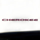 CHEROKEE Door Emblem Overlay Decal Set | Fits 2014–2025 Jeep Cherokee