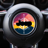 Compass Steering Wheel Decal for Jeep