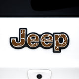 Jeep Emblem Overlay Decals – Animal Print Designs | Fits Grand Cherokee, Cherokee, Compass, Renegade, Liberty, Patriot