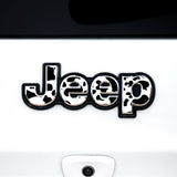 Jeep Emblem Overlay Decals – Animal Print Designs | Fits Grand Cherokee, Cherokee, Compass, Renegade, Liberty, Patriot