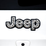 Jeep Emblem Overlay Decals – Animal Print Designs | Fits Grand Cherokee, Cherokee, Compass, Renegade, Liberty, Patriot