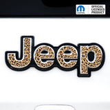Jeep Emblem Overlay Decals – Animal Print Designs | Fits Grand Cherokee, Cherokee, Compass, Renegade, Liberty, Patriot