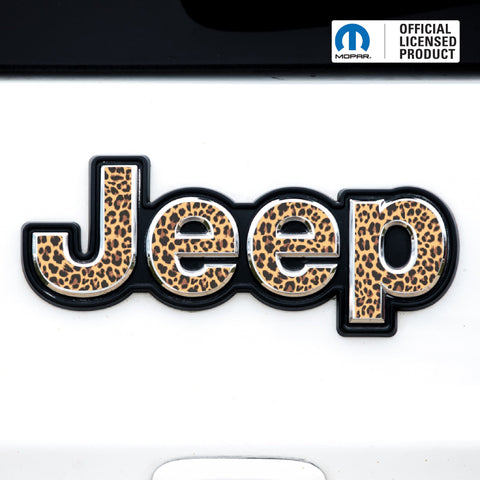 Jeep Emblem Overlay Decals – Animal Print Designs | Fits Grand Cherokee, Cherokee, Compass, Renegade, Liberty, Patriot