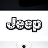 Jeep Emblem Overlay Decals – Animal Print Designs | Fits Grand Cherokee, Cherokee, Compass, Renegade, Liberty, Patriot