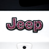 Jeep Emblem Overlay Decals – Animal Print Designs | Fits Grand Cherokee, Cherokee, Compass, Renegade, Liberty, Patriot
