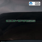 COMPASS Door Emblem Overlay Decal Set | Fits 2011+ Jeep Compass