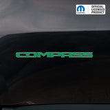 COMPASS Door Emblem Overlay Decal Set | Fits 2011+ Jeep Compass
