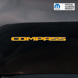 COMPASS Door Emblem Overlay Decal Set | Fits 2011+ Jeep Compass