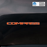 COMPASS Door Emblem Overlay Decal Set | Fits 2011+ Jeep Compass