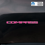 COMPASS Door Emblem Overlay Decal Set | Fits 2011+ Jeep Compass