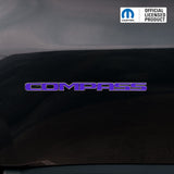 COMPASS Door Emblem Overlay Decal Set | Fits 2011+ Jeep Compass