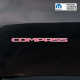 COMPASS Door Emblem Overlay Decal Set | Fits 2011+ Jeep Compass
