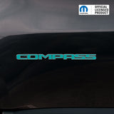 COMPASS Door Emblem Overlay Decal Set | Fits 2011+ Jeep Compass