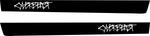 Cyberbeast Wording Rocker Stripe Decals For The 2023-2024 Tesla Cybertruck (x2)