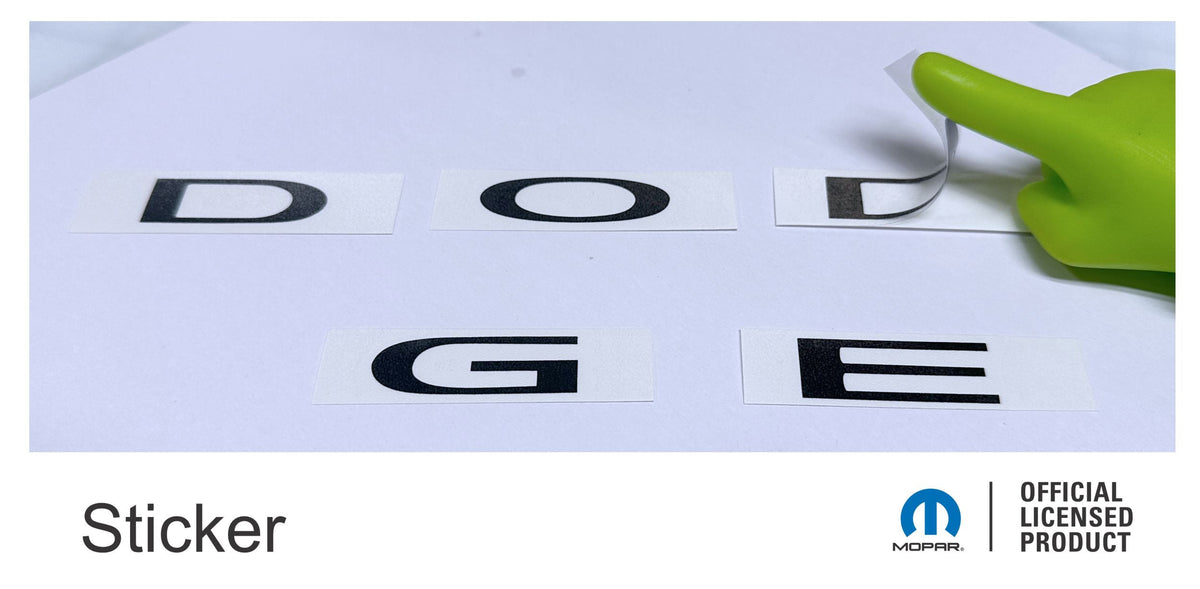 DODGE Liftgate Lettering Emblem Overlay Decal - 2011-2013 Durango ...