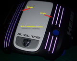 Engine Cover Centerpiece Overlay Decal - 05-08 Dodge Magnum
