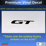 GT Emblem Overlay Decals - Dodge Charger GT