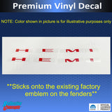 Hemi Emblem Overlay Decals (pair) - 2020-2022 Challenger RT