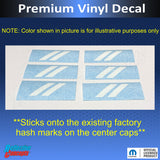 Dodge Rhombus Center Cap Overlay Decals - 23-25 Hornet