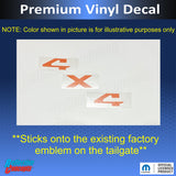 4x4 Emblem Overlay Decal for 2009-2018 Ram