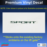 SPORT Emblem Overlay Decal   - 2014-2019 Cherokee