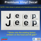 Jeep Emblem Overlay Decals   - 2011-2013 Grand Cherokee