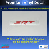 SRT Steering Wheel Emblem Overlay Decal   - 14-21 Grand Cherokee SRT