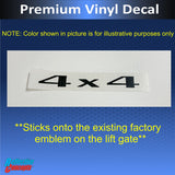 4x4 Emblem Overlay Decal - Jeep Renegade