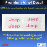 JEEP Center Cap Overlay Decals for Renegade
