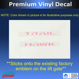 TRAILHAWK Lettering Overlay Decal - Jeep Cherokee Trailhawk