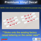 SRT Center Cap Overlay Decals for Charger SRT