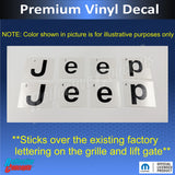Jeep Emblem Overlay Decals   - Jeep Compass MP 2017-2026