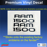 RAM 1500 Emblem Overlay Decals - 02-07 Dodge Ram