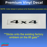 4x4 Emblem Overlay Decal - 2014-2023 Jeep Cherokee