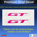 GT Emblem Overlay Decals - Dodge Charger GT