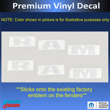 RAM Emblem Overlay Decals   - 2008-2010 Dodge Ram 1500