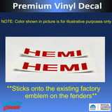 Hemi Emblem Overlay Decals (pair)  - 2005-2008 Magnum