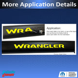 WRANGLER Grab Bar Inlay Sticker -  2018-2024 Wrangler JL/JLU