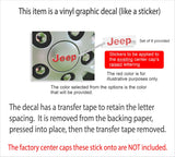 JEEP Center Cap Overlay Decals for 2014-2023 Cherokee
