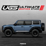 Ford Bronco Graphics 2 Color Mountain Graphics