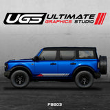 Ford Bronco Graphics 2 Color Mountain Graphics