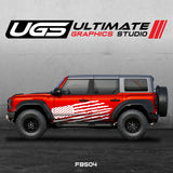 Ford Bronco American Flag Graphics