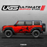 Ford Bronco Large Mountain Side Graphics