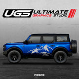 Ford Bronco Large Mountain Side Graphics