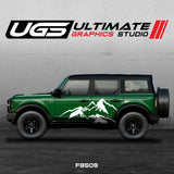 Ford Bronco Large Mountain Side Graphics