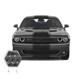 18" Racing Stripes w/pins Self Healing Vinyl fits Dodge Challenger 2008 to 2022