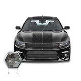 Dual 12" Racing Stripe Self Healing Vinyl fits Dodge Charger 2011 to 2022
