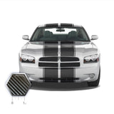 Dual 12" Racing Stripes with Pins Self Healing Vinyl fits Dodge Charger 2006-2010