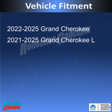 OVERLAND Emblem Overlay Decal - 2021-2025 Grand Cherokee L