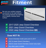 GRAND CHEROKEE Door Emblem Overlay Decal set - 2017-2022 Grand Cherokee WK2